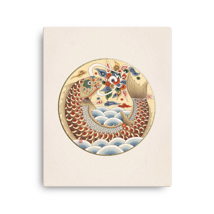 Leinwand - Karpfen wird Drache ohne Rahmen / 41x51 cm (16″×20″) artlia