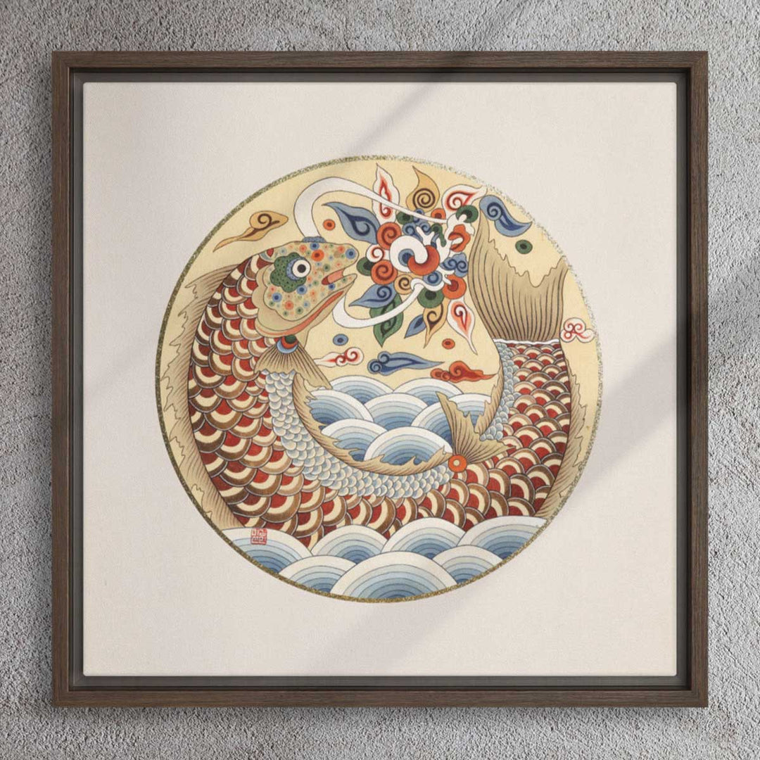 Leinwand - Karpfen wird Drache artlia