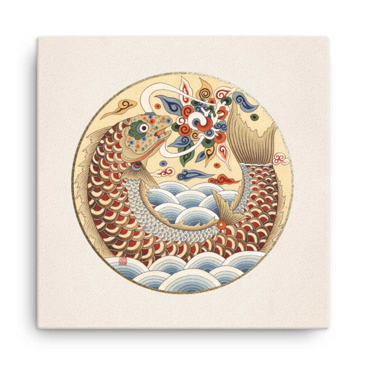 Leinwand - Karpfen wird Drache artlia
