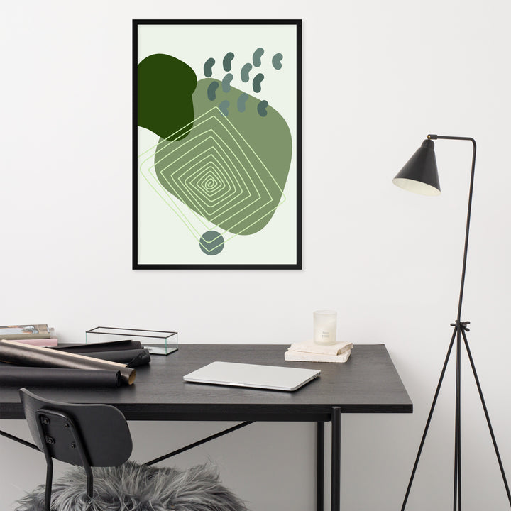 Poster - Spiral Green