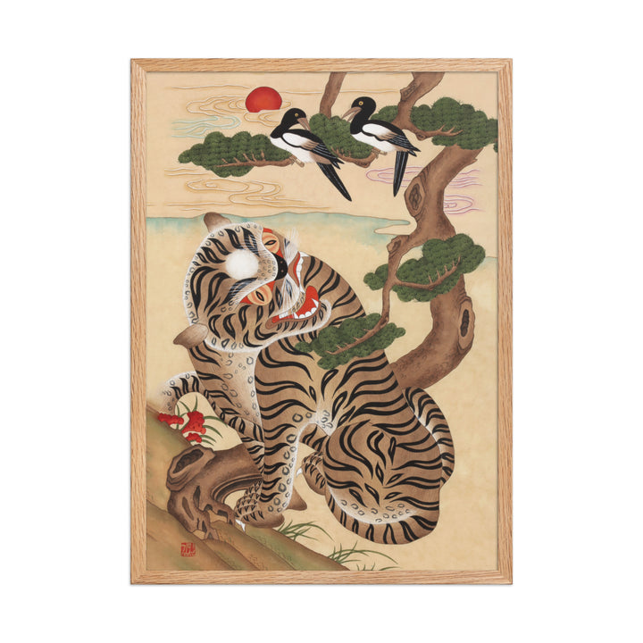 enhanced-matte-paper-framed-poster-_cm_-oak-50x70-cm-Tiger-und-Elster-artlia