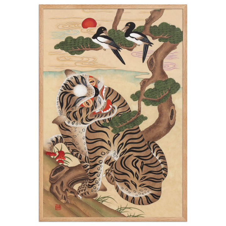 enhanced-matte-paper-framed-poster-_cm_-oak-61x91-cm-Tiger-und-Elster-artlia