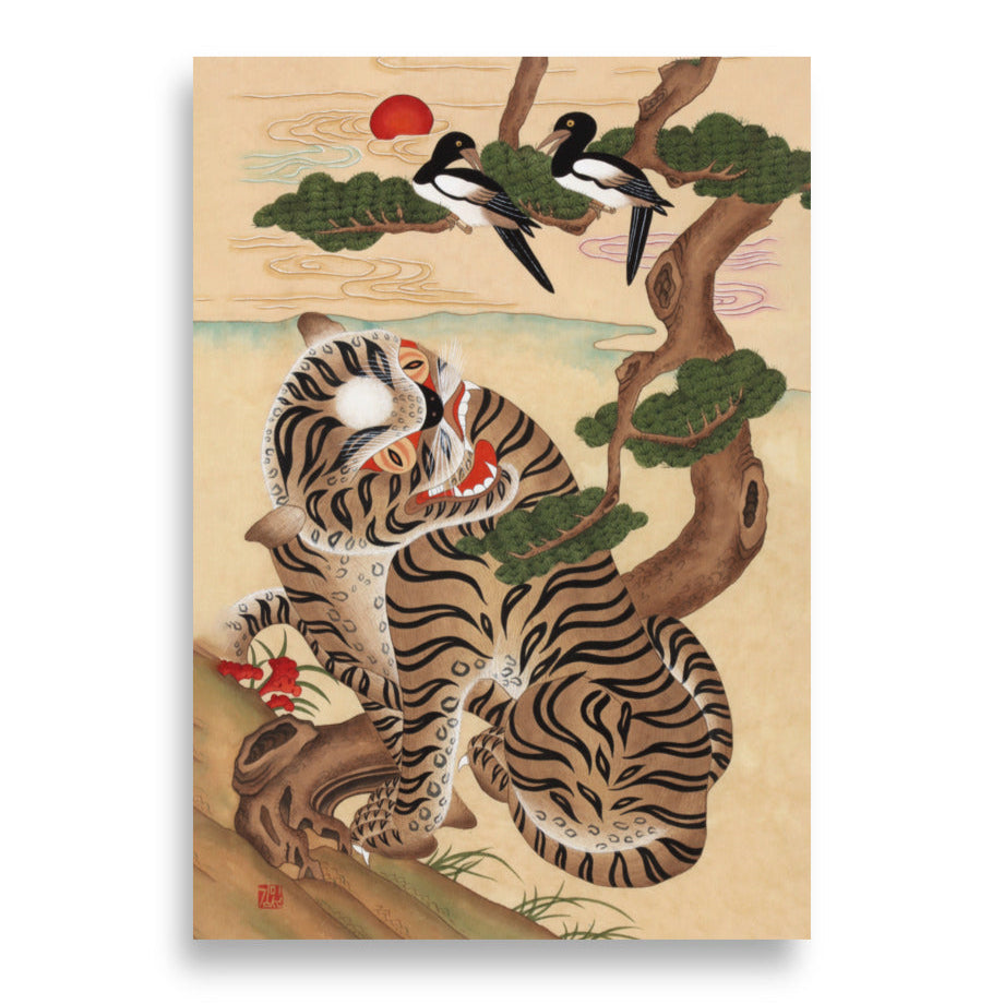 enhanced-matte-paper-poster-Tiger-und-Elster-70x100-cm-artlia-misun-kim