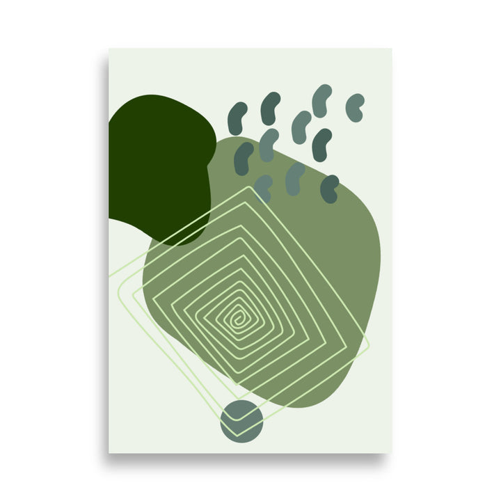 Poster - Spiral Green