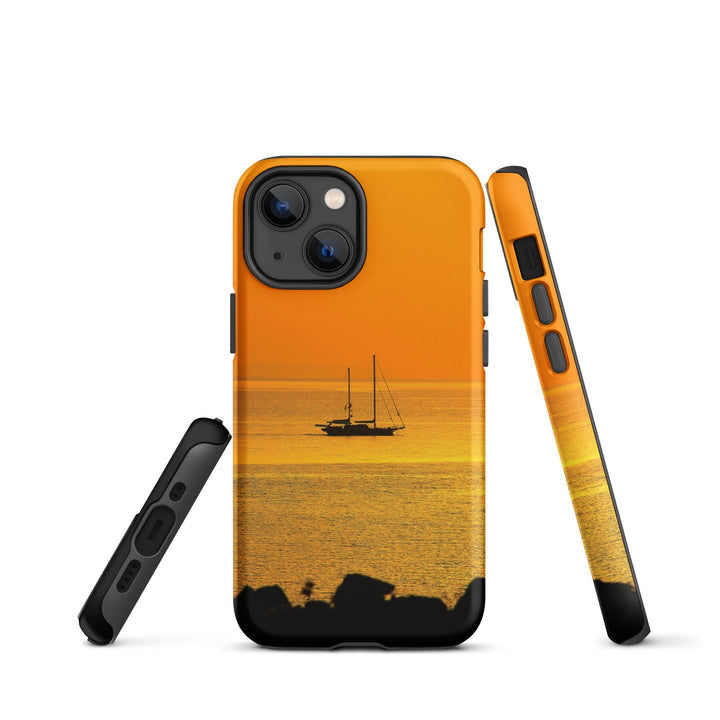 Hardcase iPhone® Handyhülle - a ship on golden sea iPhone 13 mini artlia