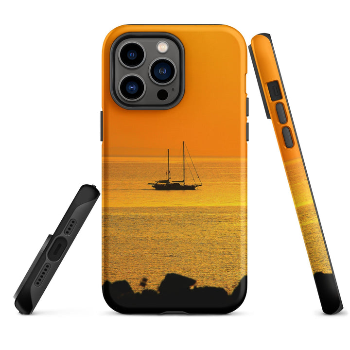 Hardcase iPhone® Handyhülle - a ship on golden sea iPhone 14 Pro Max artlia