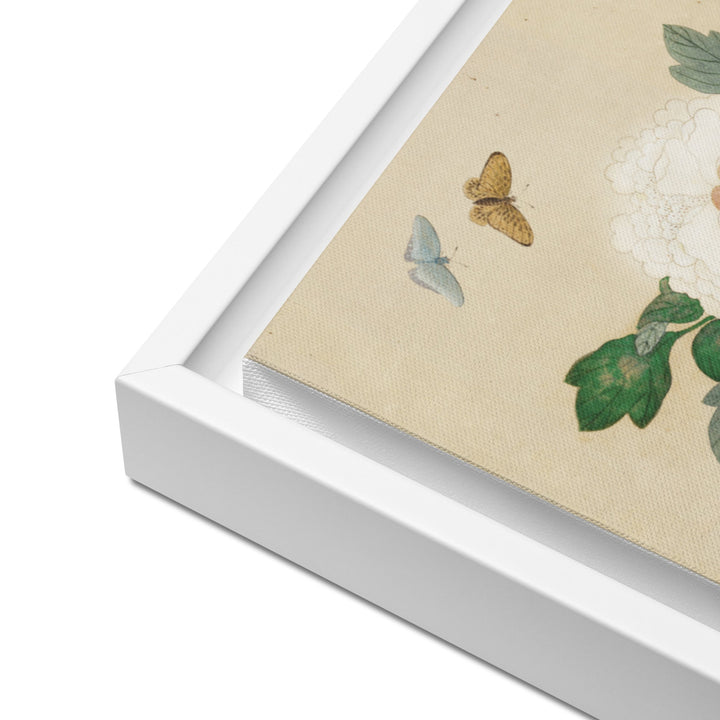 Leinwand - Blumen und Schmetterlinge artlia