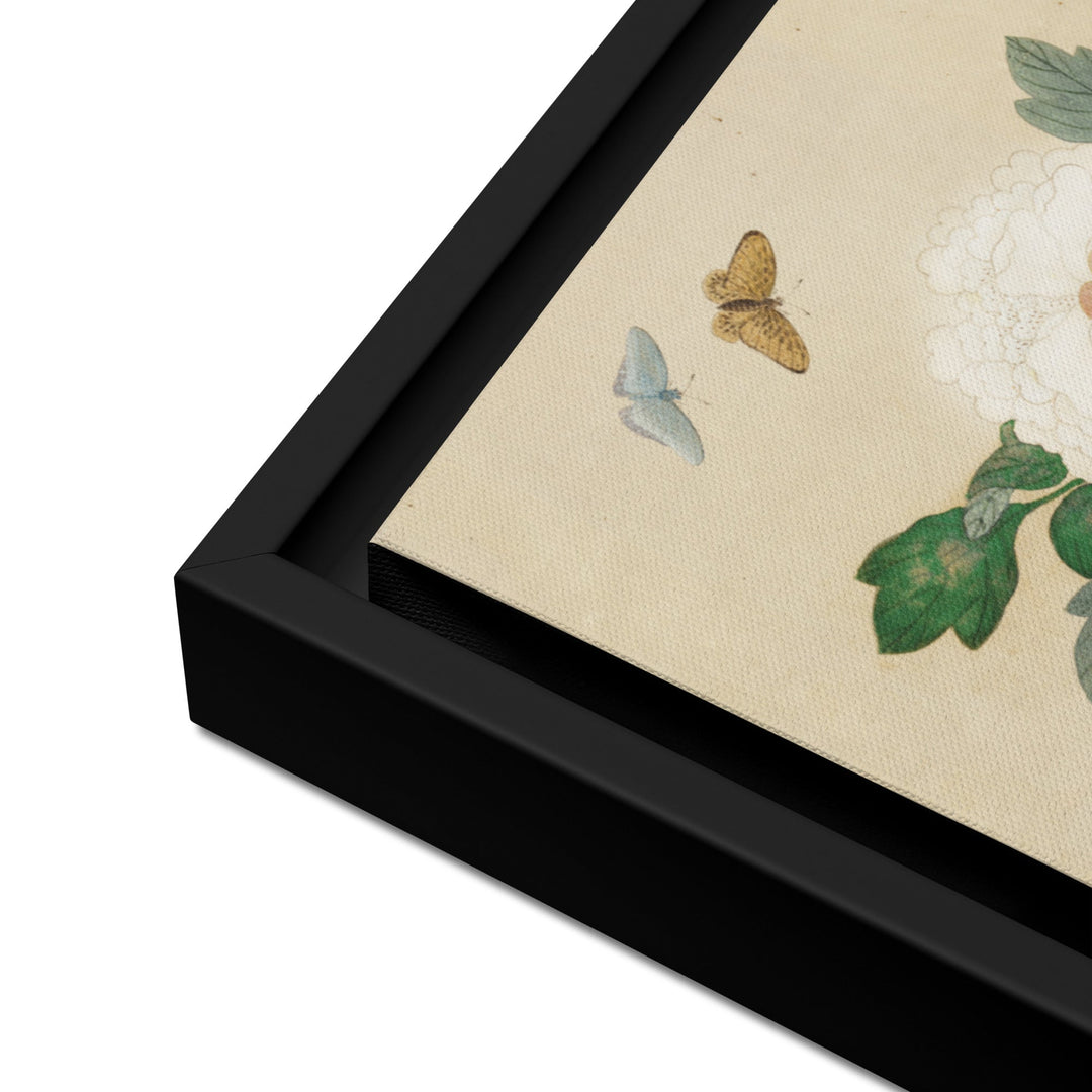 Leinwand - Blumen und Schmetterlinge artlia