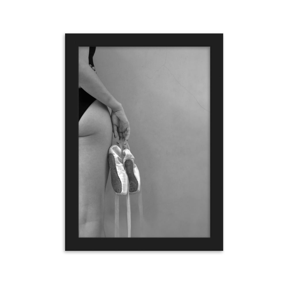 Poster - Ballettschuhe Schwarz / 21×30 cm artlia
