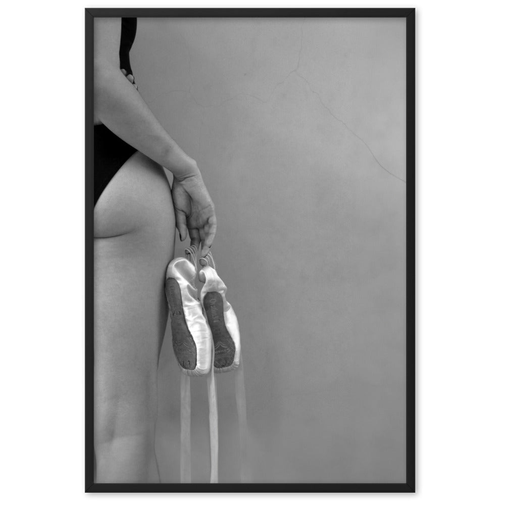 Poster - Ballettschuhe Schwarz / 61×91 cm artlia