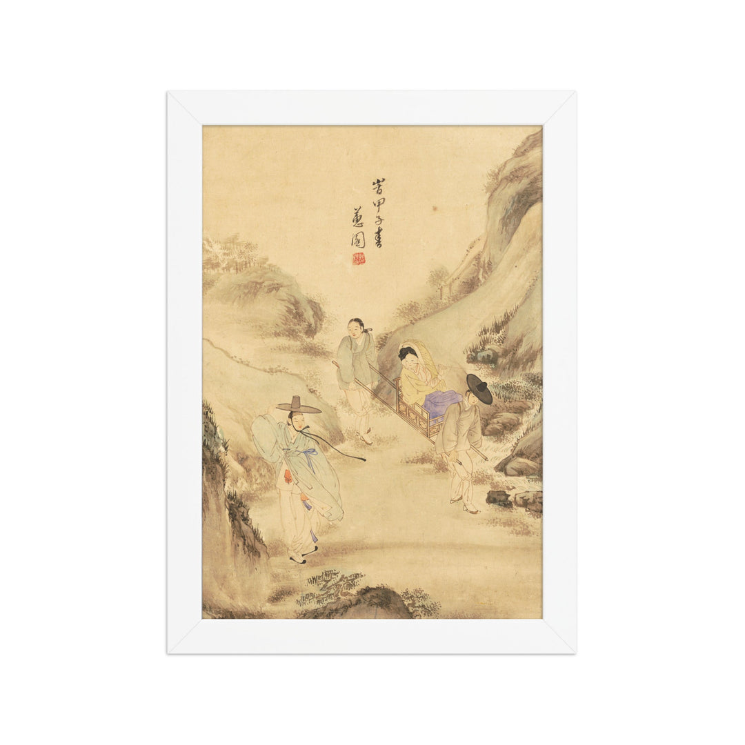 Poster - Der Abschied unter der Kiefer, Hyewon Weiß / 21×30 cm artlia