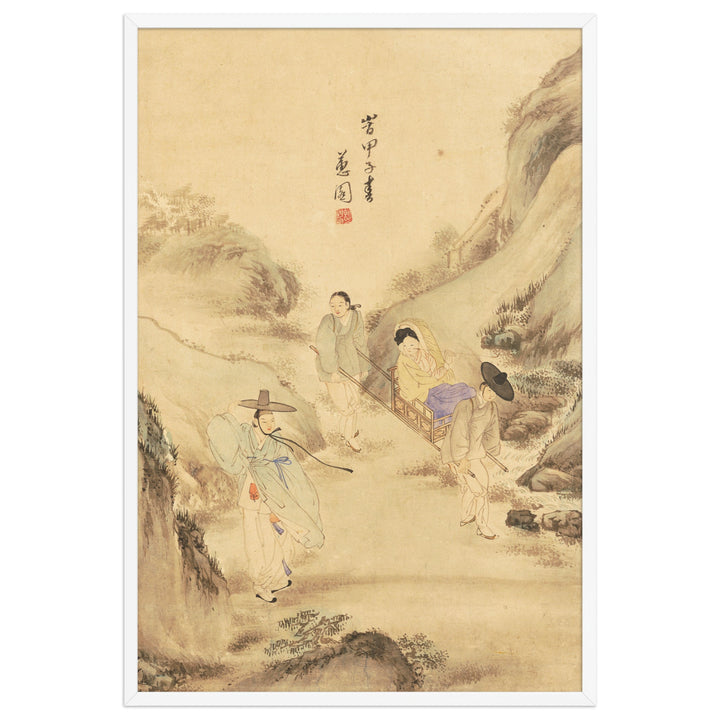 Poster - Der Abschied unter der Kiefer, Hyewon Weiß / 61×91 cm artlia