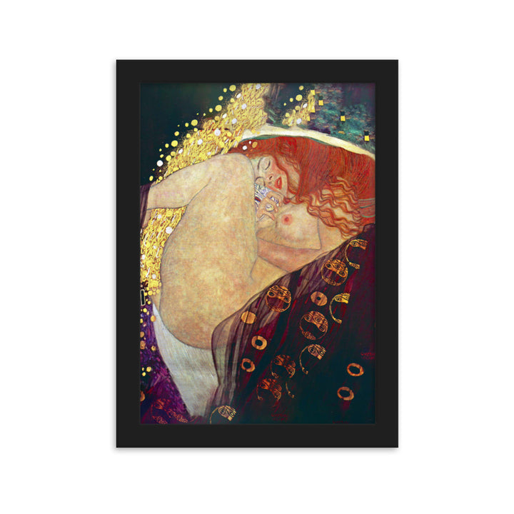 Poster - Gustav Klimt, Danae Schwarz / 21×30 cm (8"x12") artlia