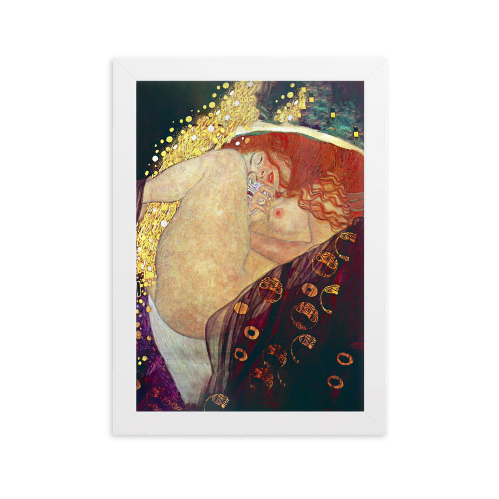 Poster - Gustav Klimt, Danae Weiß / 21×30 cm (8"x12") artlia