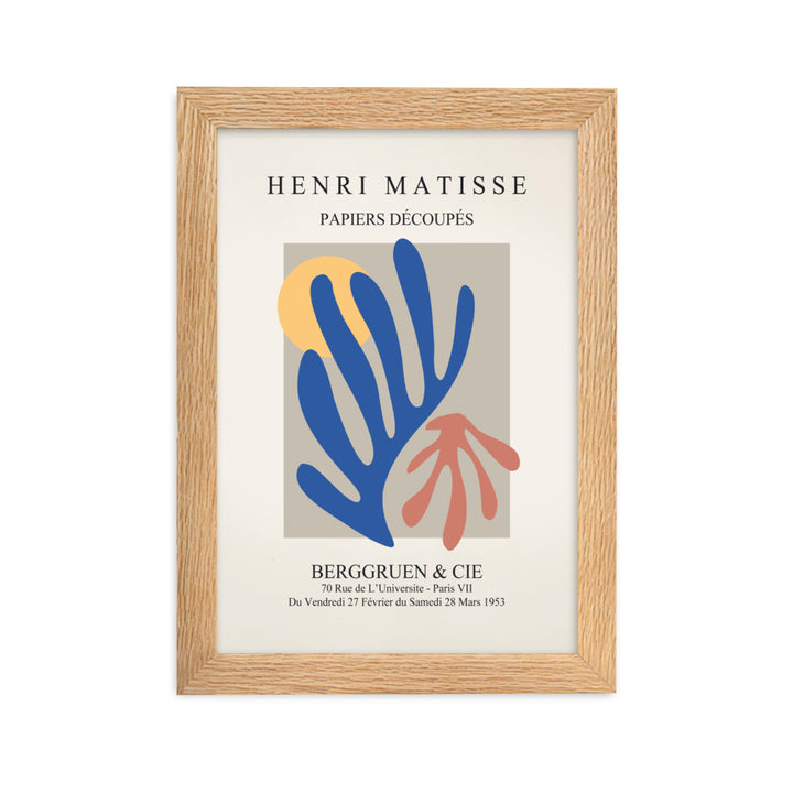 Poster - Henri Matisse, Papier Découpés bunter Garten Oak / 21×30 cm artlia