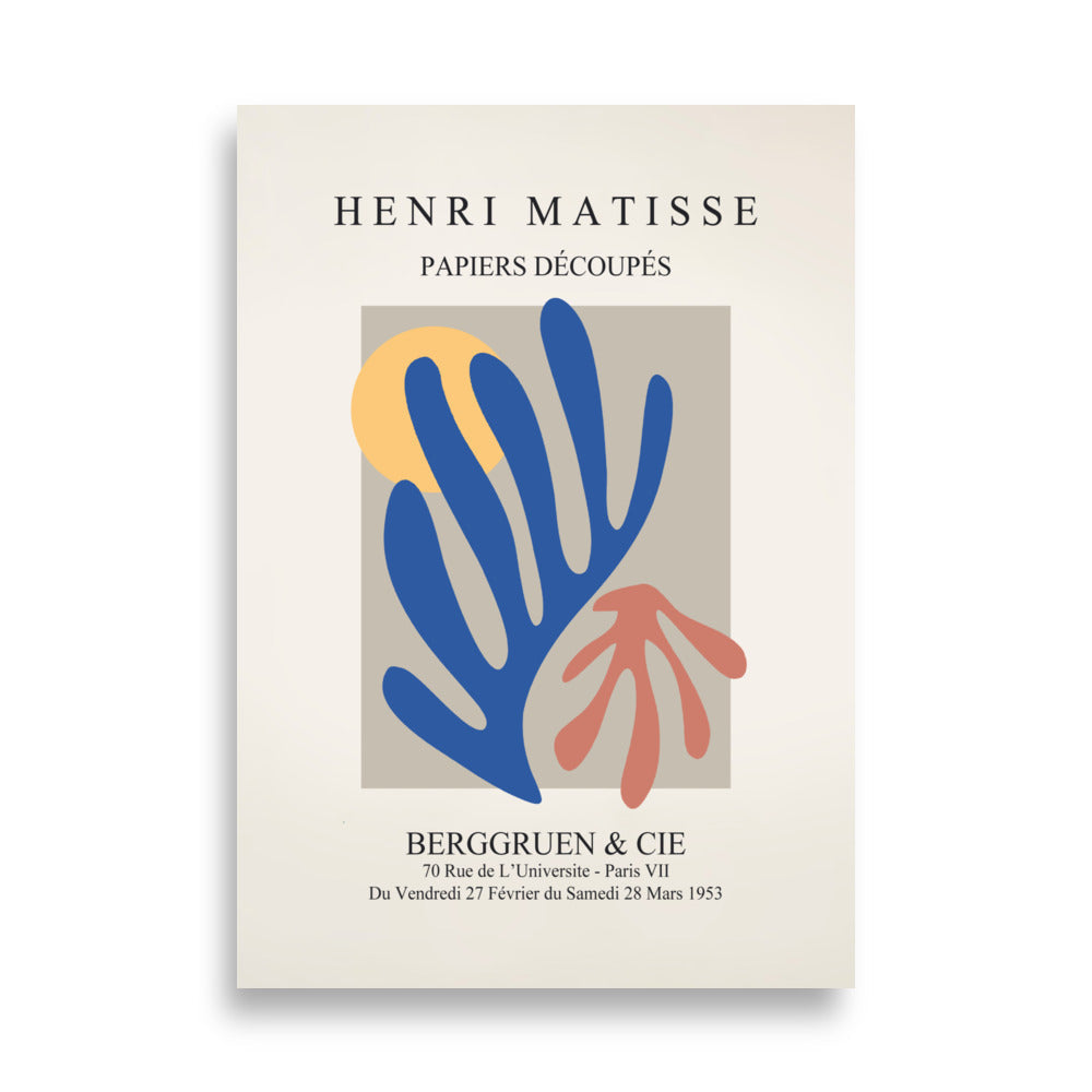 Poster - Henri Matisse, Papier Découpés bunter Garten ohne Rahmen / 21×30 cm artlia