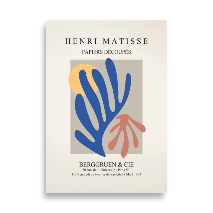 Poster - Henri Matisse, Papier Découpés bunter Garten ohne Rahmen / 21×30 cm artlia