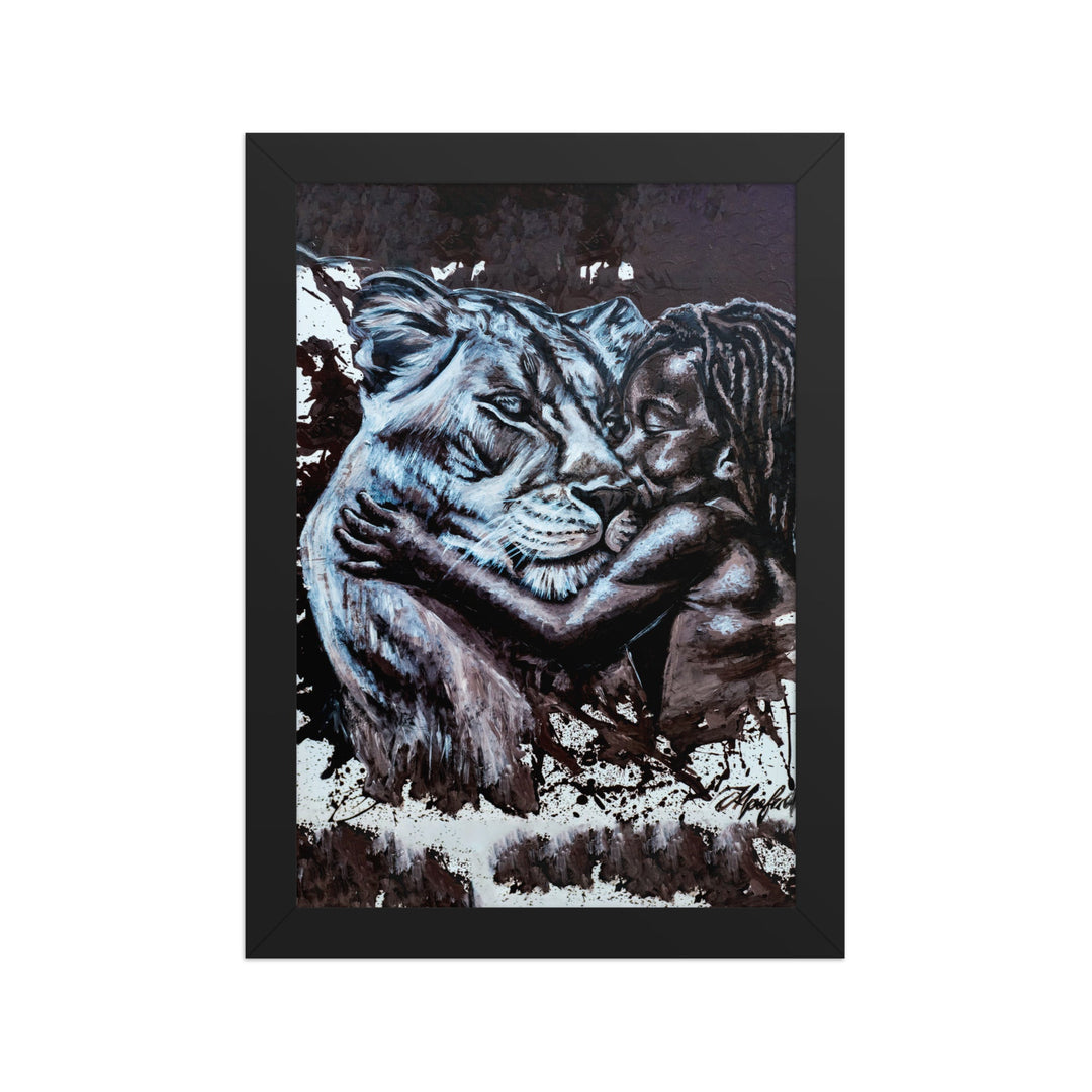 Poster - His Mother, Nokuthula M Mpofu Schwarz / 21×30 cm artlia