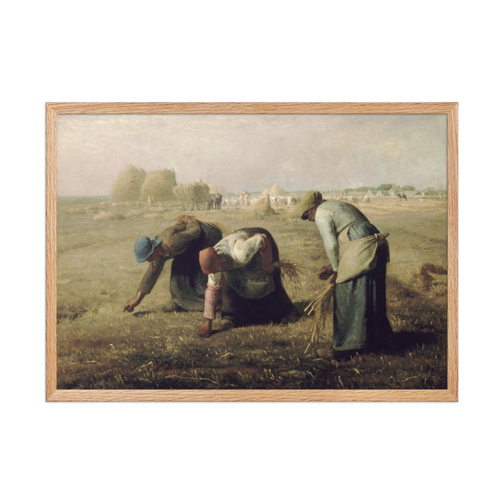 Poster - Jean-François Millet, Die Ährenleserinnen Oak / 50×70 cm artlia