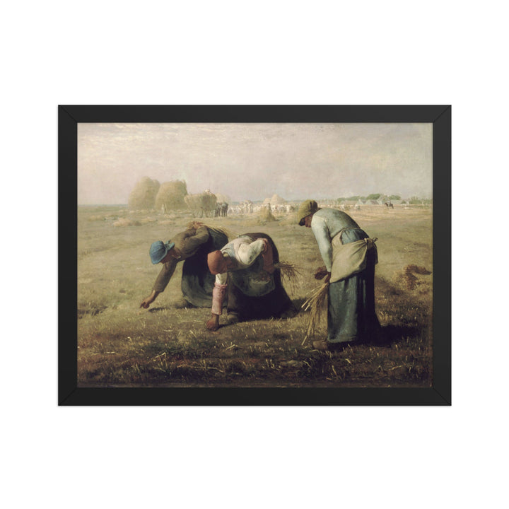 Poster - Jean-François Millet, Die Ährenleserinnen Schwarz / 30×40 cm artlia