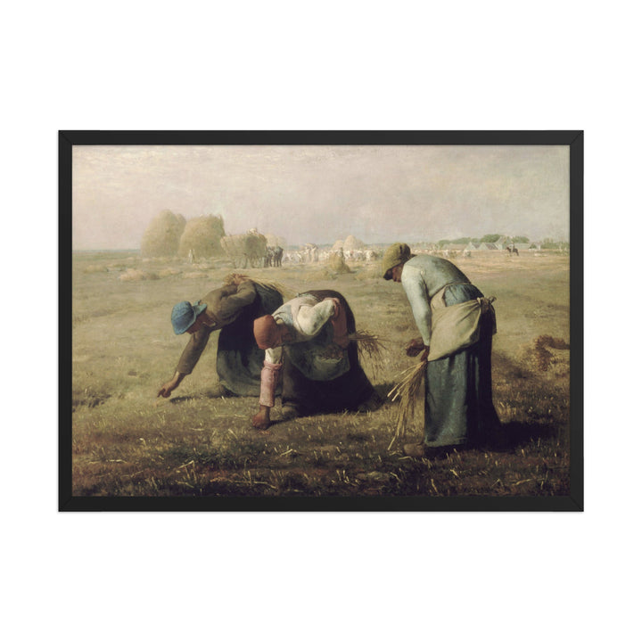 Poster - Jean-François Millet, Die Ährenleserinnen Schwarz / 50×70 cm artlia