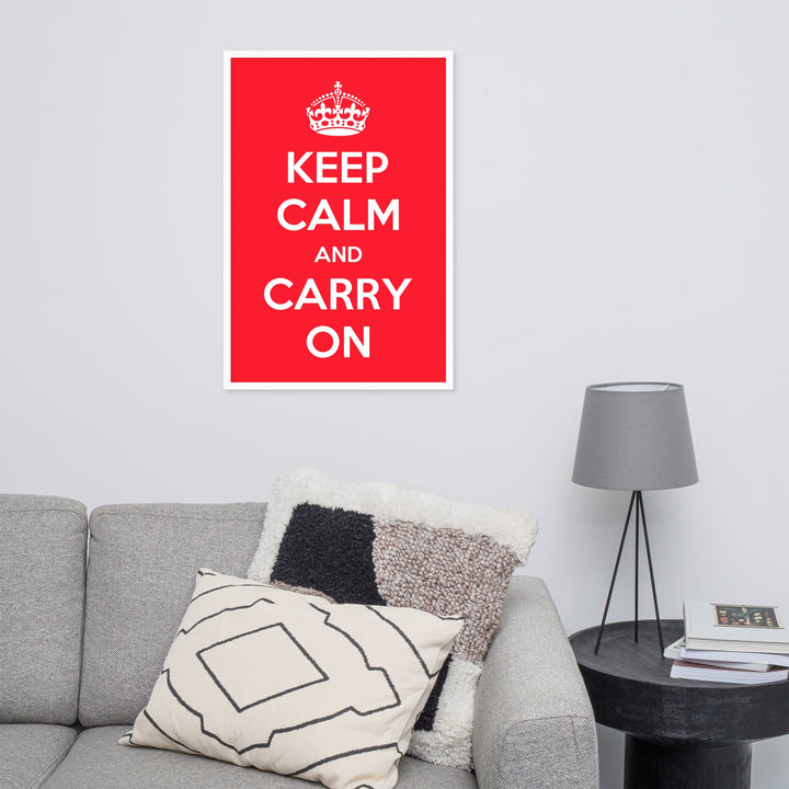 Poster - Keep Calm and Carry on artlia