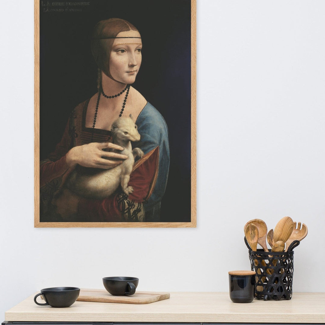 Poster - Leonardo da Vinci, Dame mit dem Hermelin artlia
