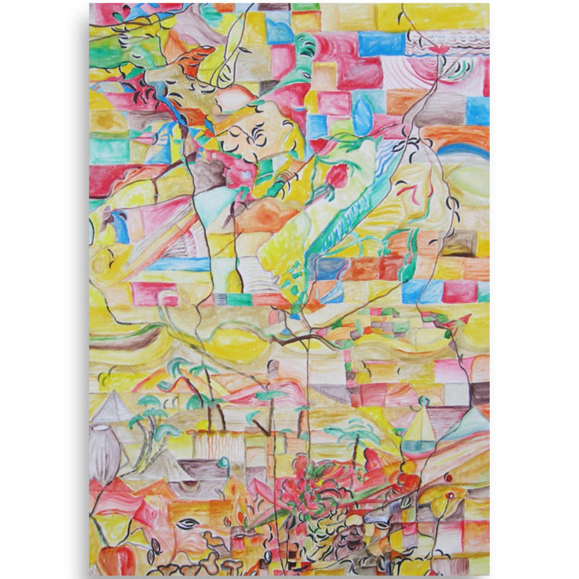 Poster - Lia Broecker-Jakob, Composition Putevima Ehnatona 21×30 cm artlia