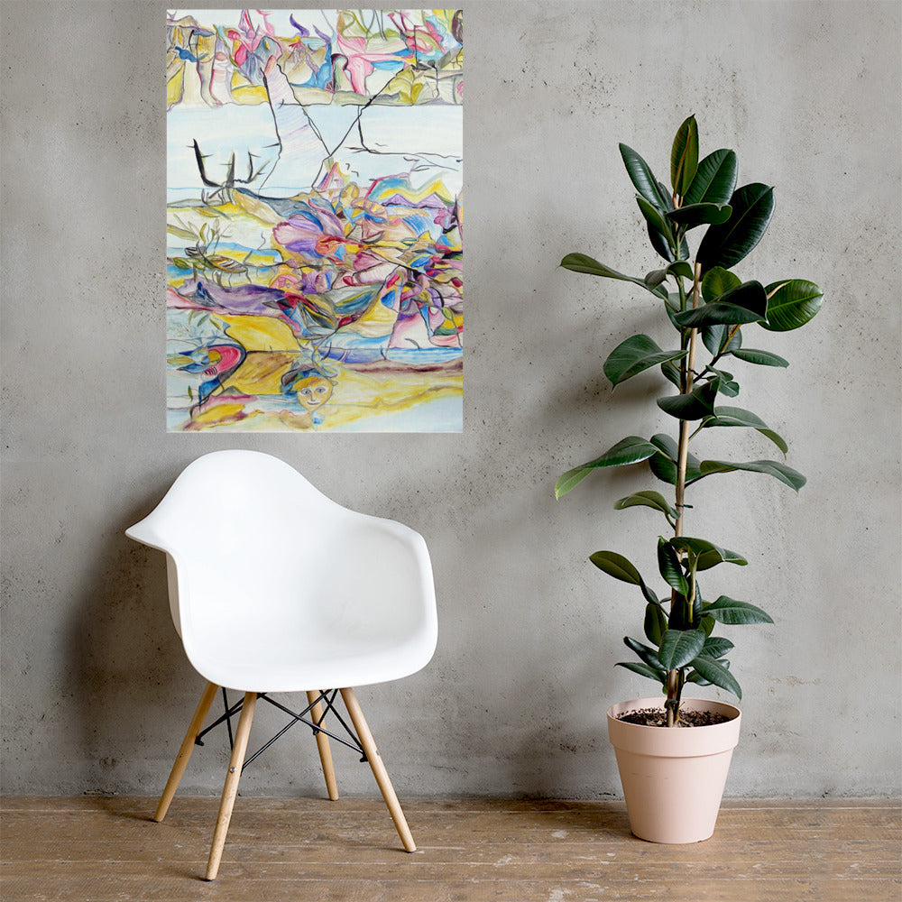 Poster - Lia Broecker-Jakob, Composition Sjeverna zemlja Teutonaca artlia