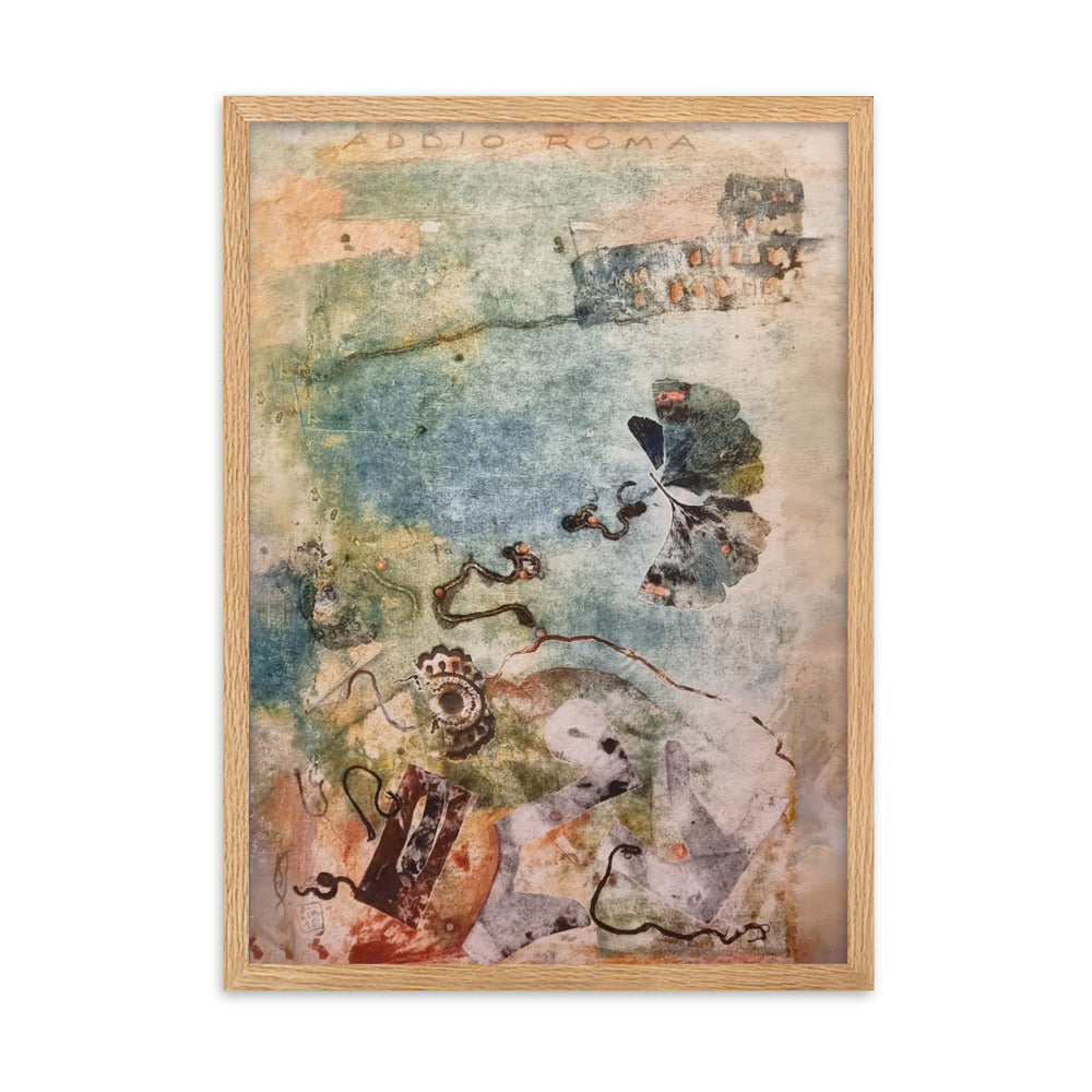 Poster - Lia Broecker-Jakob, Monotypie 5971 addio roma Oak / 50×70 cm artlia