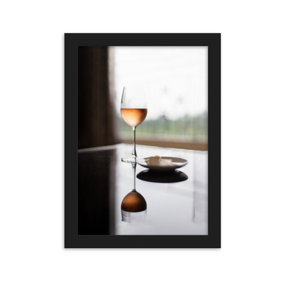 Poster mit Rahmen - Time for yourself Schwarz / 21×30 cm artlia