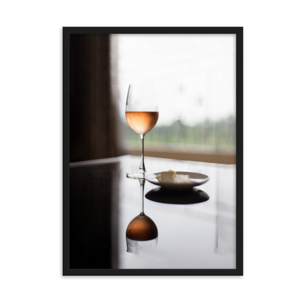 Poster mit Rahmen - Time for yourself Schwarz / 50×70 cm artlia