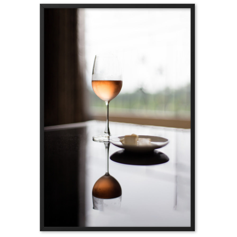 Poster mit Rahmen - Time for yourself Schwarz / 61×91 cm artlia