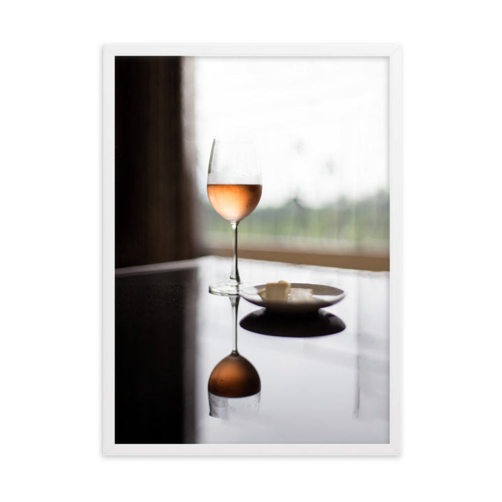 Poster mit Rahmen - Time for yourself Weiß / 50×70 cm artlia