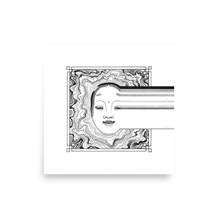 Poster - Noh 2 ohne Rahmen / 25x25 cm (10″×10″) artlia