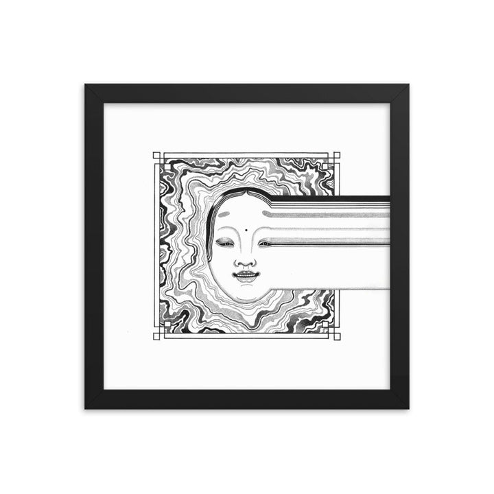 Poster - Noh 2 Schwarz / 31x31 cm (12″×12″) artlia