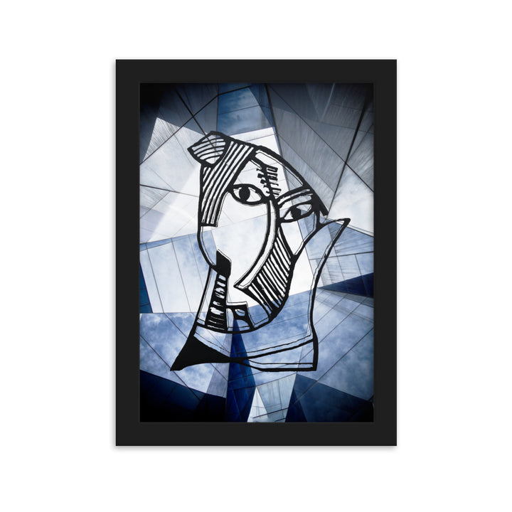 Poster - Pablo Picasso, Les Demoiselles d’Avignon, Geometry Schwarz / 21×30 cm artlia