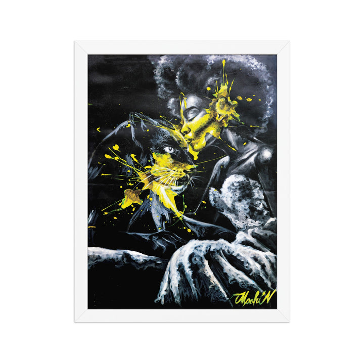 Poster - Panther Spirit, Nokuthula M Mpofu Weiß / 30×40 cm artlia