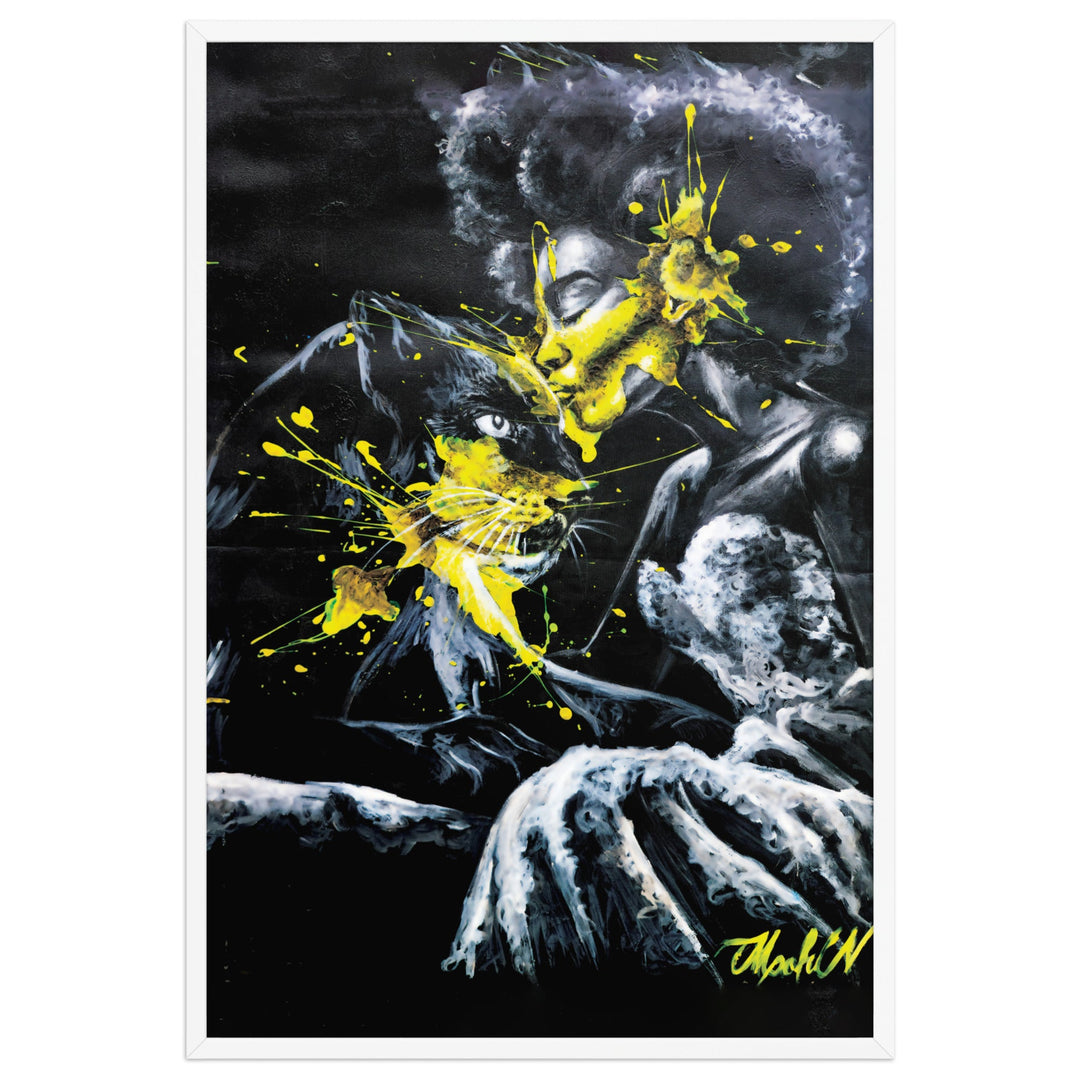 Poster - Panther Spirit, Nokuthula M Mpofu Weiß / 61×91 cm artlia