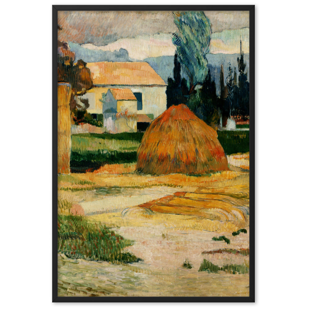 Poster - Paul Gauguin, Landschaft bei Arles Schwarz / 61×91 cm artlia