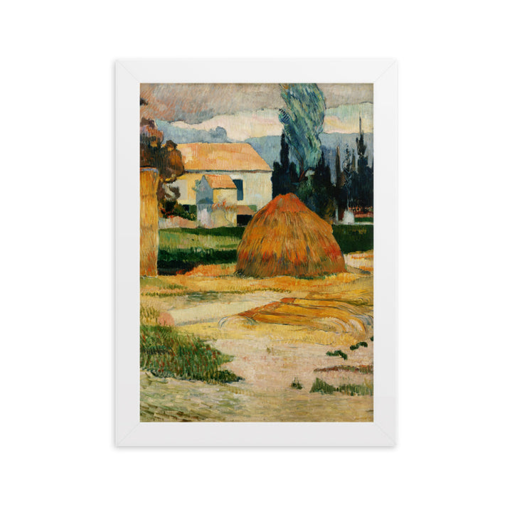 Poster - Paul Gauguin, Landschaft bei Arles Weiß / 21×30 cm artlia