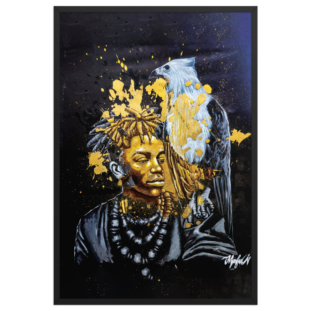Poster - Royal Spirit (the Crown Prince), Nokuthula M Mpofu Schwarz / 61×91 cm artlia