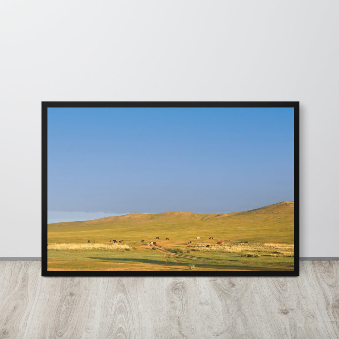 Poster - Steppe on a calm morning, Mongolia artlia