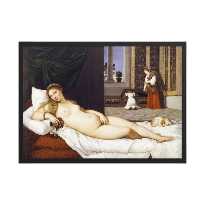 Poster - Tizian, Venus von Urbino Schwarz / 50×70 cm artlia