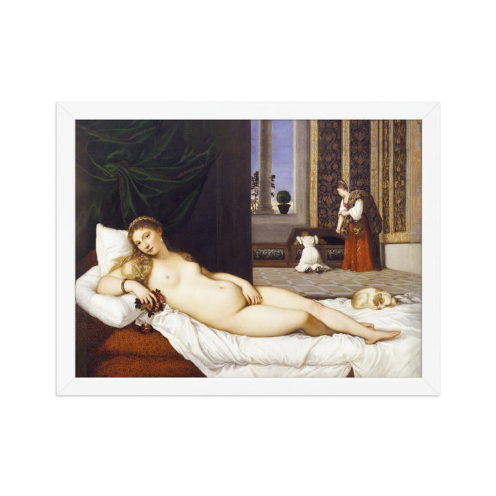 Poster - Tizian, Venus von Urbino Weiß / 30×40 cm artlia