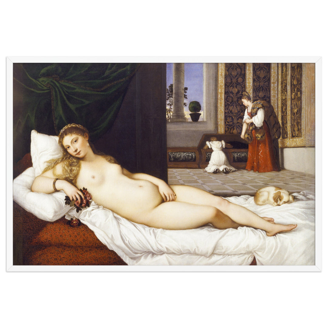 Poster - Tizian, Venus von Urbino Weiß / 61×91 cm artlia