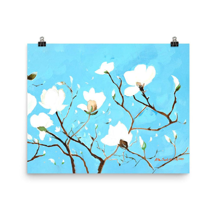 A Thousand, Shiny Magnolia - Poster 41x51 cm artlia
