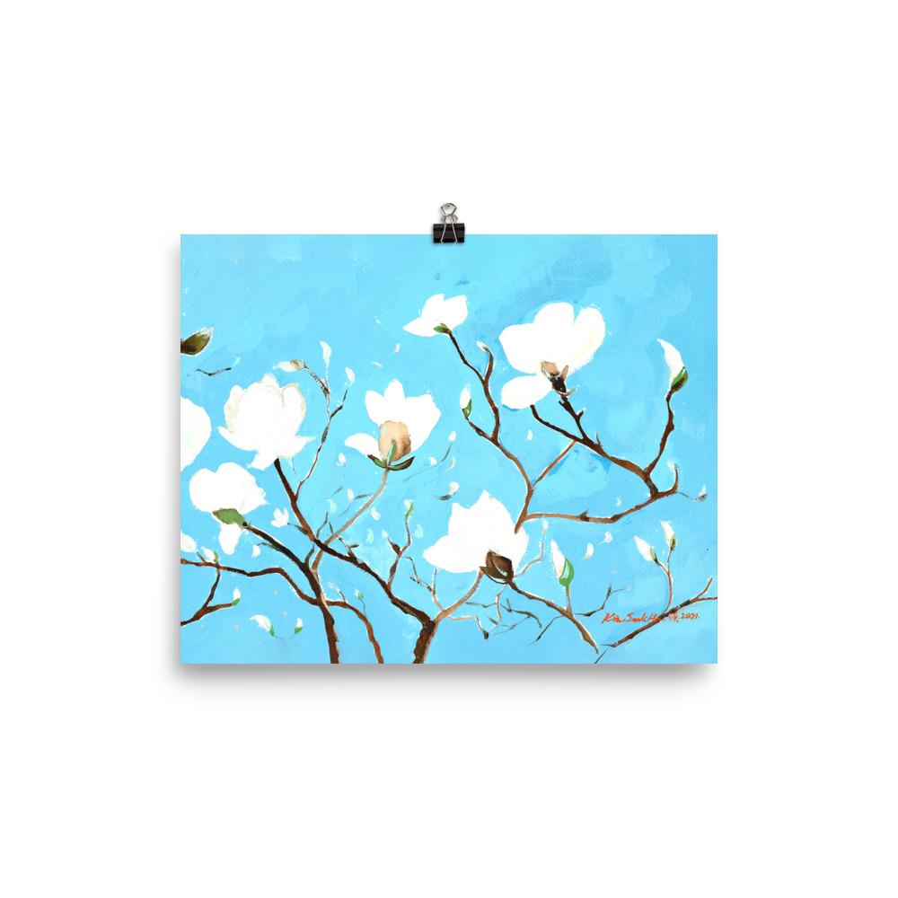 A Thousand, Shiny Magnolia - Poster 20x25 cm artlia
