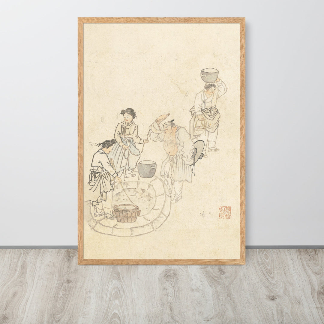 bei der Quelle, Umulga, Kim Hong-do - Poster artlia