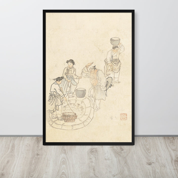 bei der Quelle, Umulga, Kim Hong-do - Poster artlia
